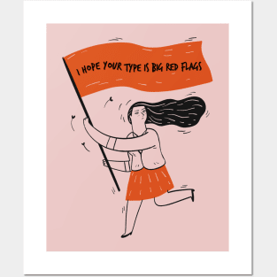 Big Red Flags Posters and Art